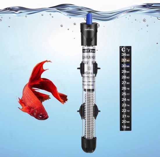 Verwarmingsstaaf Aquarium 100W met Instelbare Thermostaat en Display (30-100 Liter)