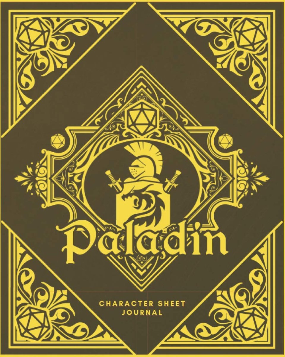 Paladin Character Sheet Journal: DnD Notebook With 50 Character Pages and 100 Mixed Pages (Lined, Graph, Hex & - ShopVlot