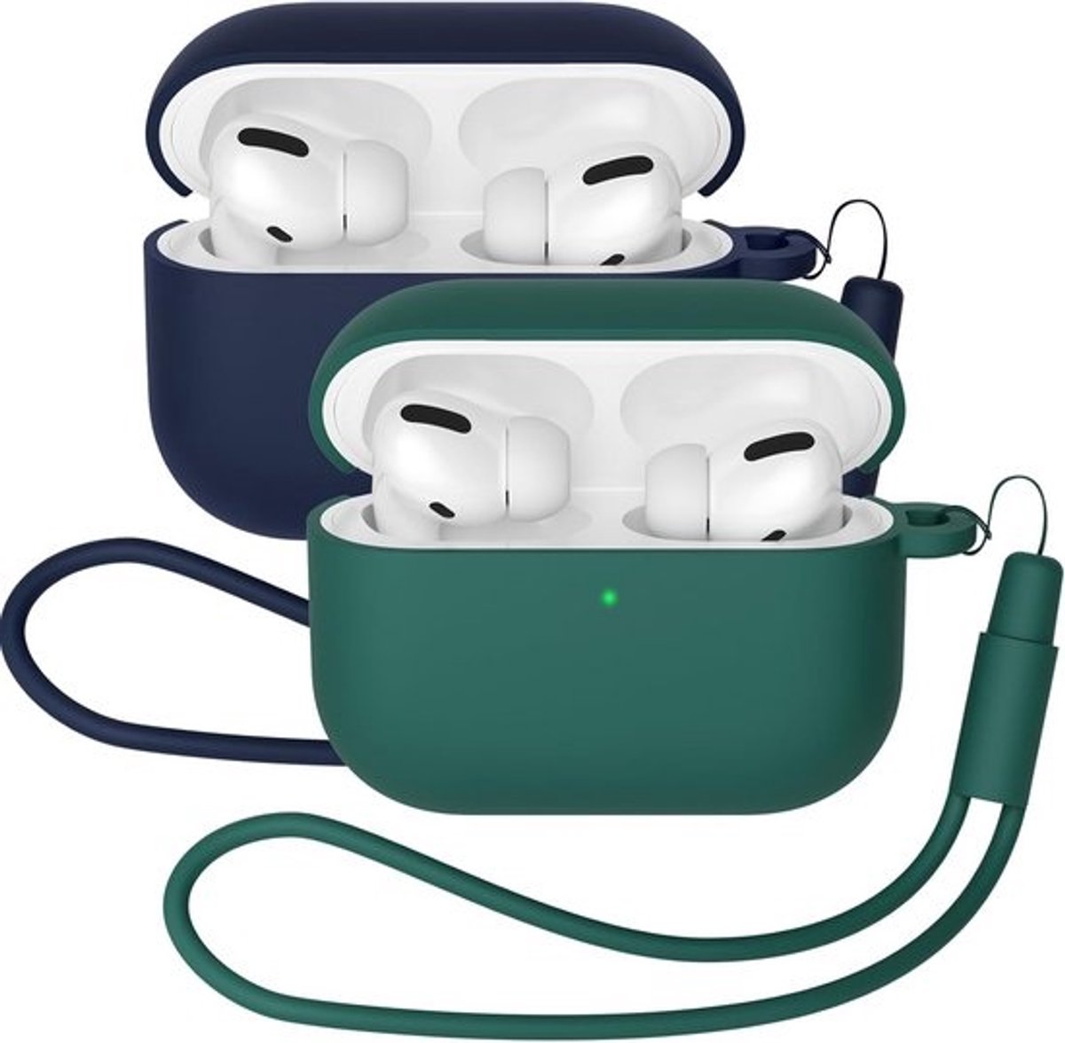 2x Beschermhoes Silicone voor Oplaadcase Compatibel met AirPods Pro 3 (2025) - Stofwerend en Schokbestendig
