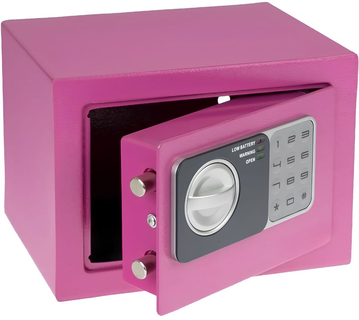 NIVA® Kluisje met Cijferslot - Elektronische Kluis - Kluis - Roze - 17cm x 23cm x 17cm