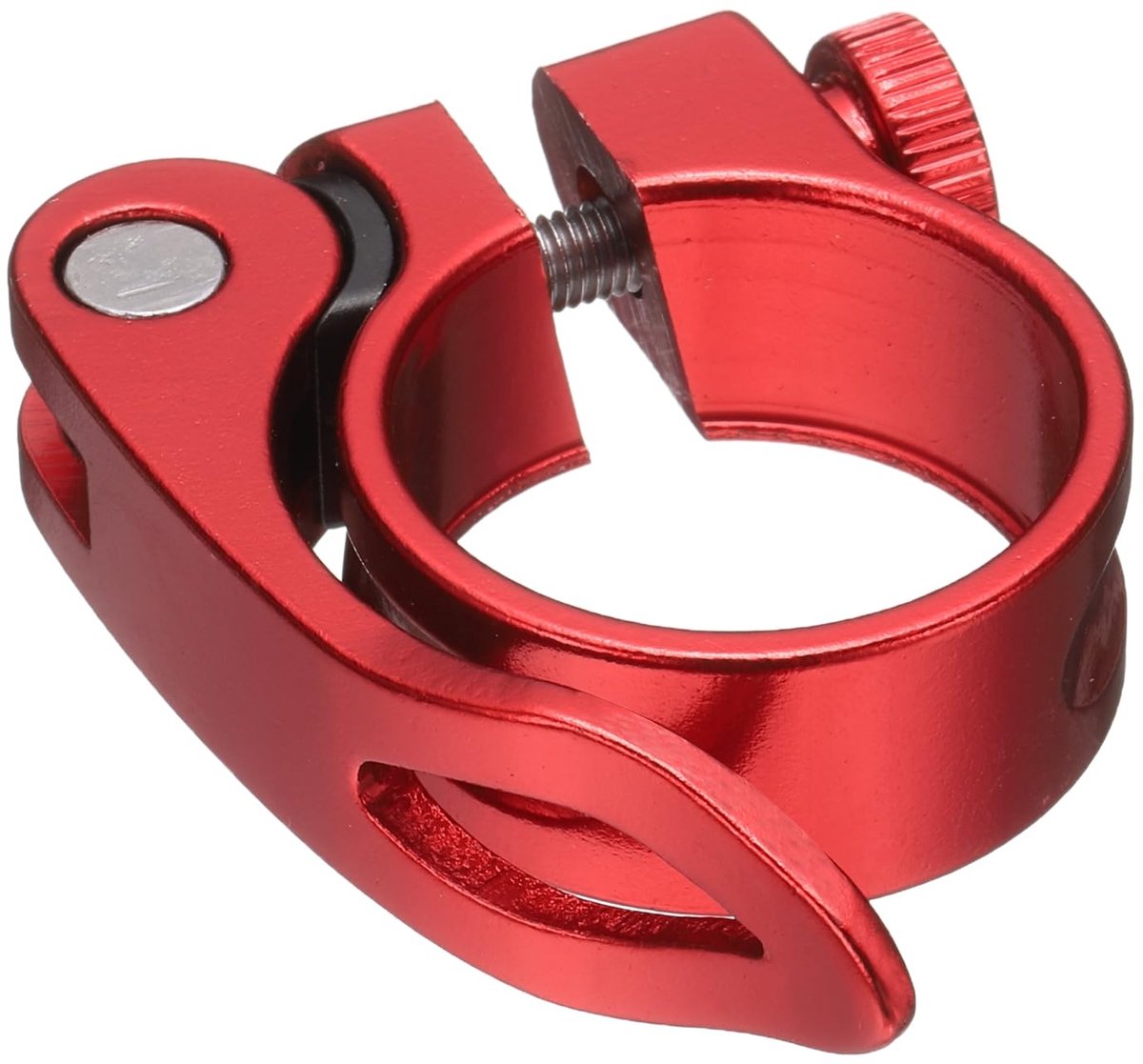 Fietszadelpen klem 31,8 mm van lichtgewicht aluminium in het rood