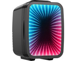 Mini-Koelkast 4L met 7 Lichtmodi - Koelen & Verwarmen - Spiegeleffect - AC/DC - Voor Speelkamer, Slaapkamer & Kantoor - Zwart