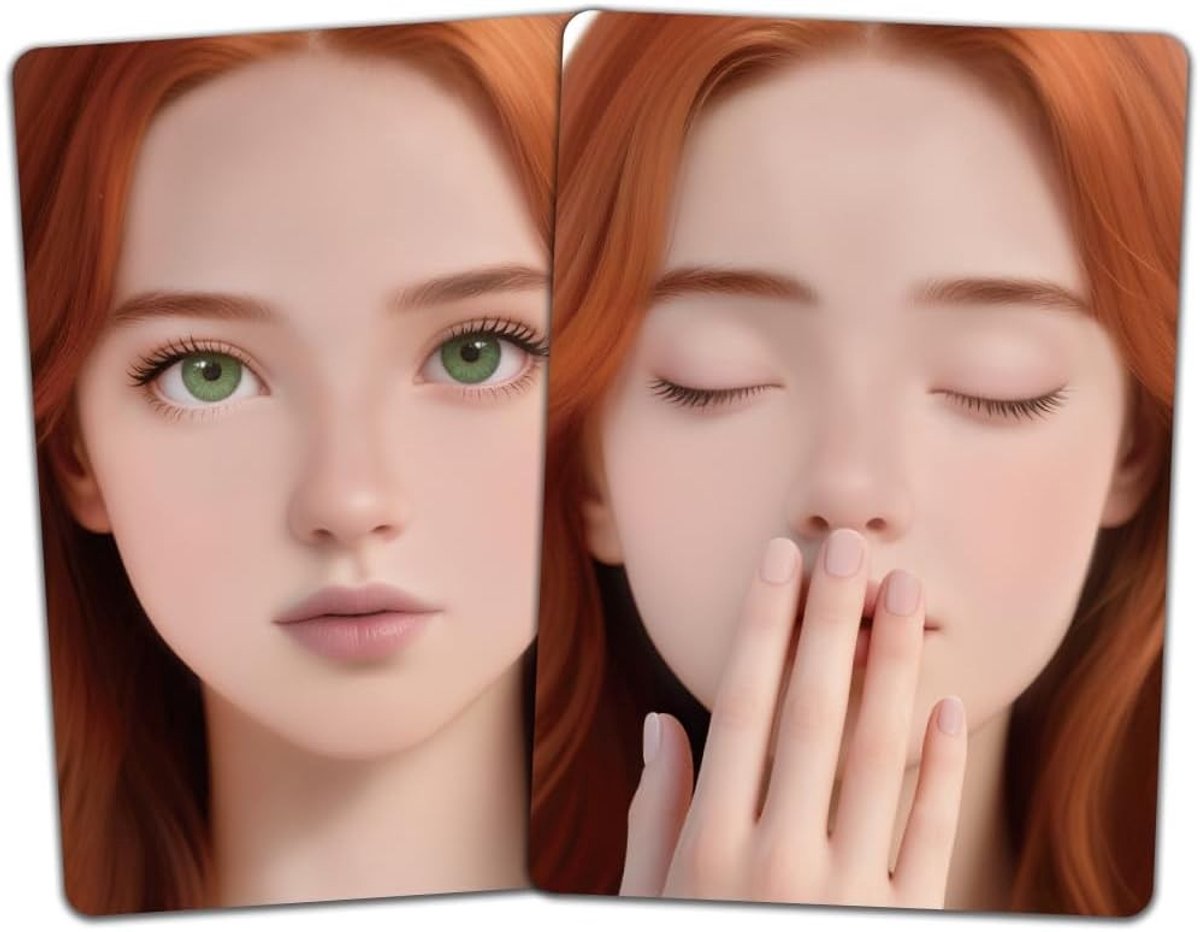 2 x Oefenbord voor Gezichts- en Nagelschilderen, Herbruikbaar A4 Make-up, Sjablonen voor Beginners en Professionals, Creatieve Nagelkunst