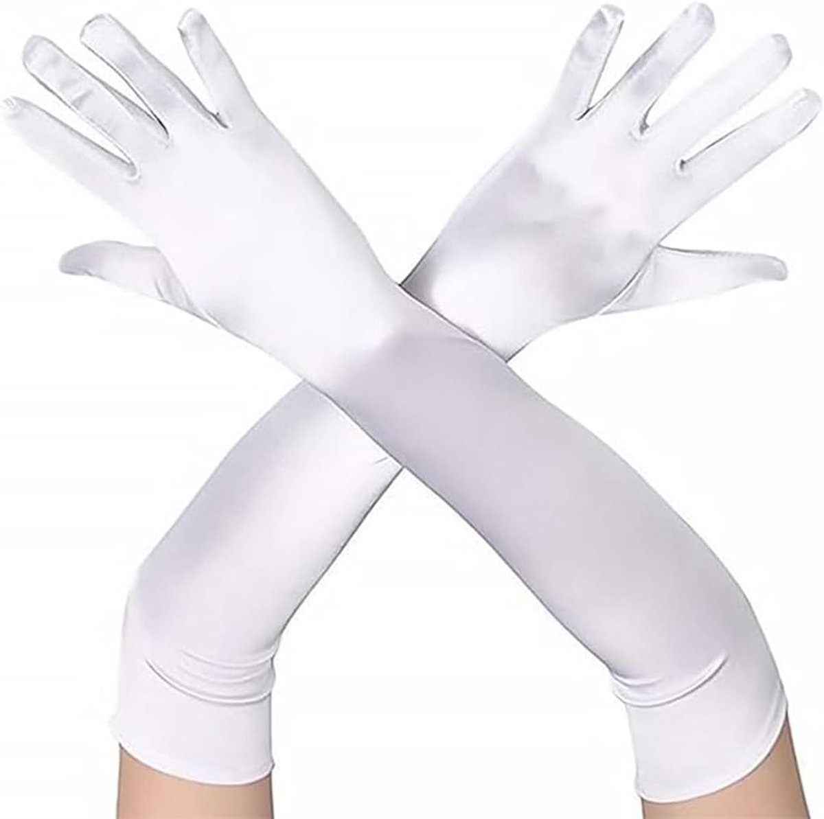 Lange wegwerphandschoenen van nitril, 55 cm, poedervrij en latexvrij, ideaal voor keuken, huishouden en voedselveiligheid, 4 stuks