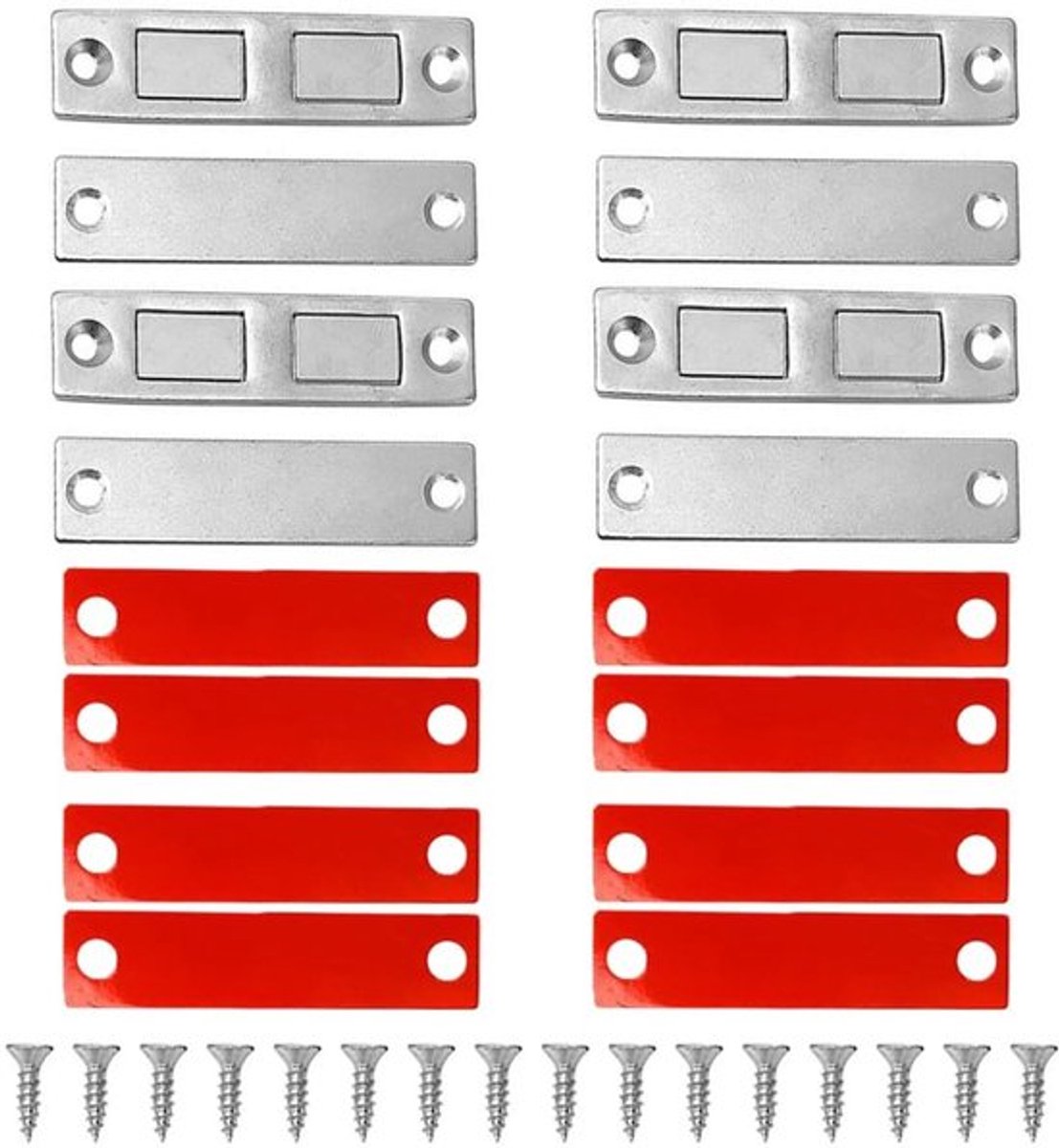 Magnetische Deurkast - Boorvrije Installatie - Sterk Magnetisch Slot - Duurzame Metalen Constructie - Ladevergrendeling - Bescherming Meubeloppervlak - Deurslot