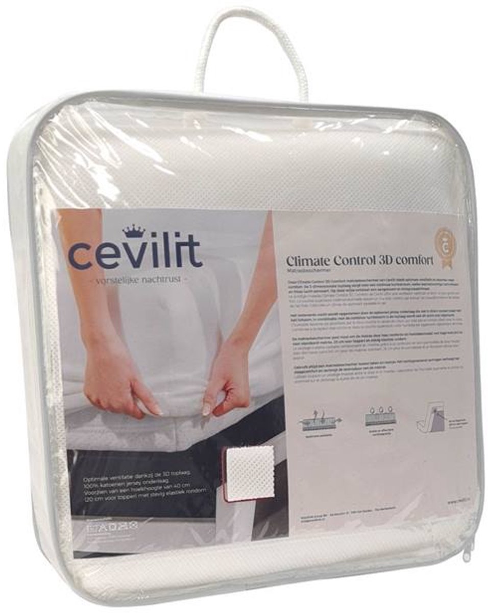 Cevilit Climate Control 3D Comfort Hoeslaken - Wit - 180x200 cm