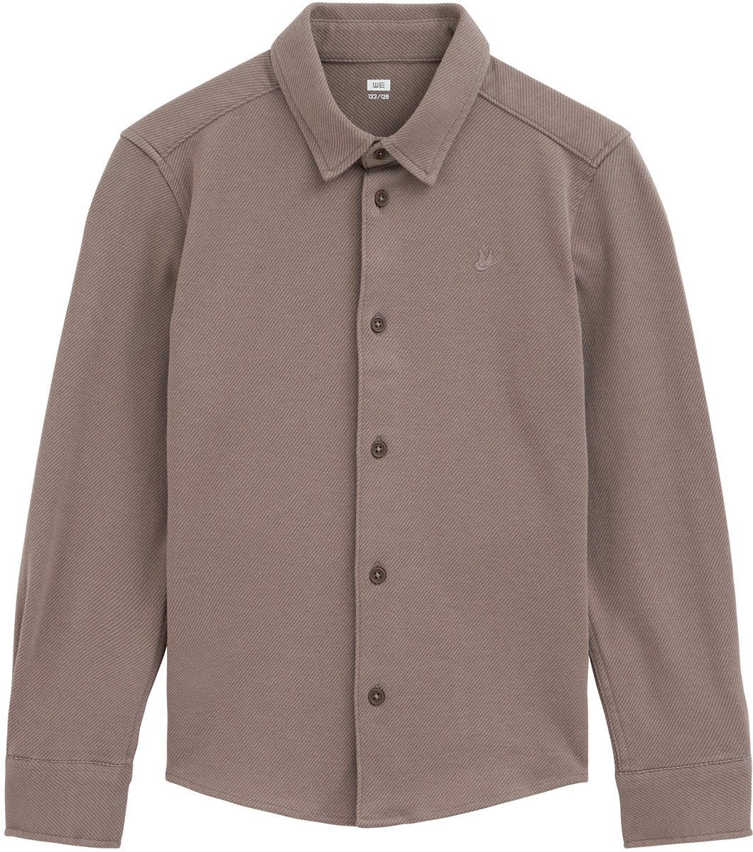 WE Fashion Jongens overhemd van twill met embroidery