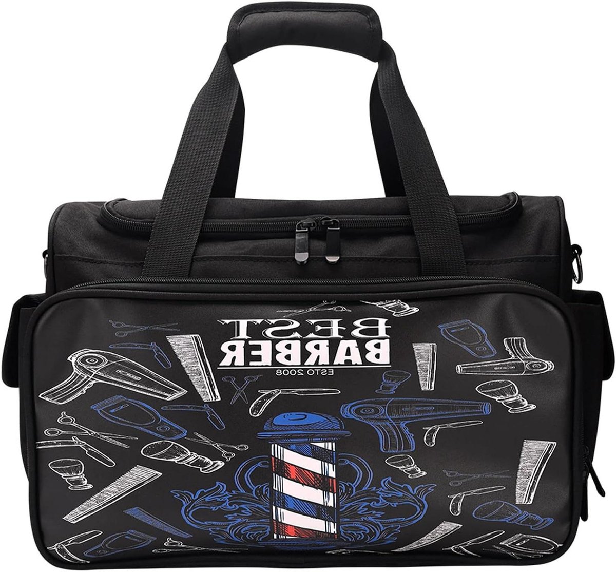 Kappers Gereedschapstas - Barber Tas Salon - Gereedschap Organiseren - Veelzijdig Gebruik - 40x23x27 cm - Zwart