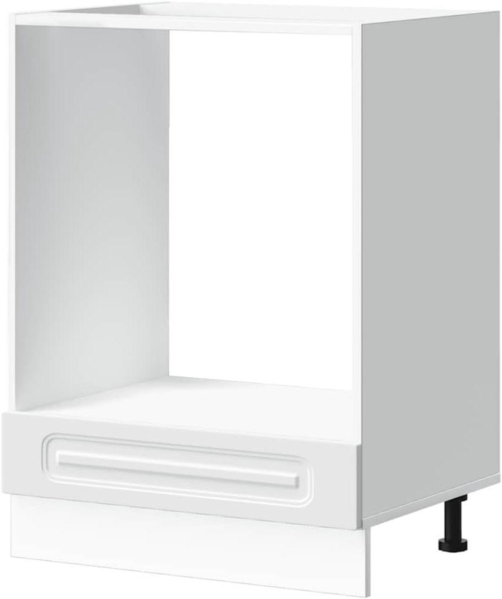 Ovenkast Hout - Keukenonderkast Keukenkast - Keuken Organiseren - Vochtbestendig Oppervlak - 60 x 46 x 815 cm - Wit