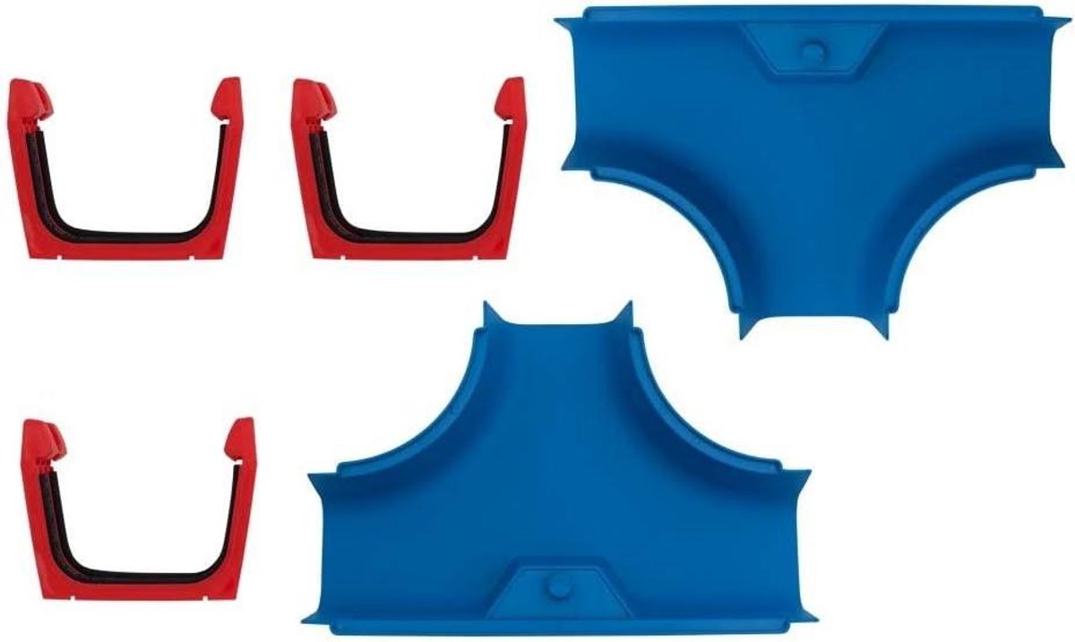 AquaPlay Kanaalstuk - Waterbaan T-stuk - Spelen met water - Koppelstuk voor uitbreiding - Niet gespecificeerd - Blauw rood