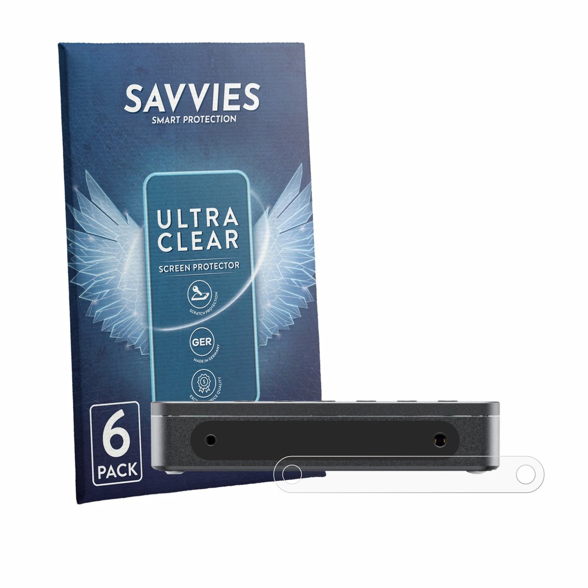 Savvies - Screenprotector voor FiiO DM13 BT - Folie Beschermfolie transparant 6 Stuks