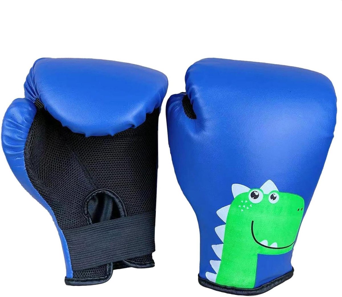 Kickbokshandschoenen Kinderen - Bokshandschoenen Junior - Sporttraining - Ademend en Zweetabsorberend - 3-8 Jaar - Blauw