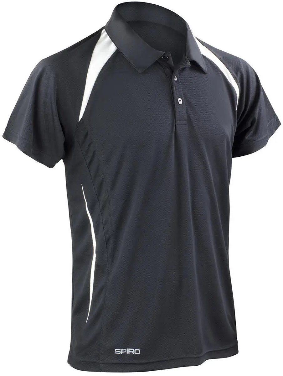 Spiro Team Spirit Polo - Black/White - L