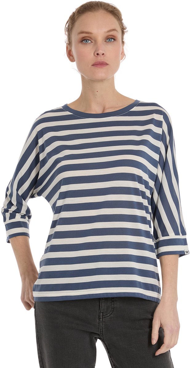 Dames-T-shirt met lange mouwen Ragwear Shimona Stripes Blauw