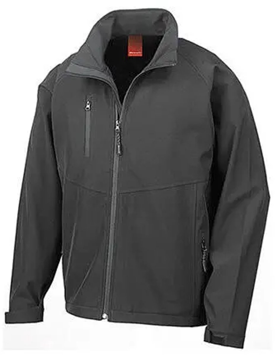 Result Men´s Base Layer Soft Shell Jacket RT128M - Black - XL