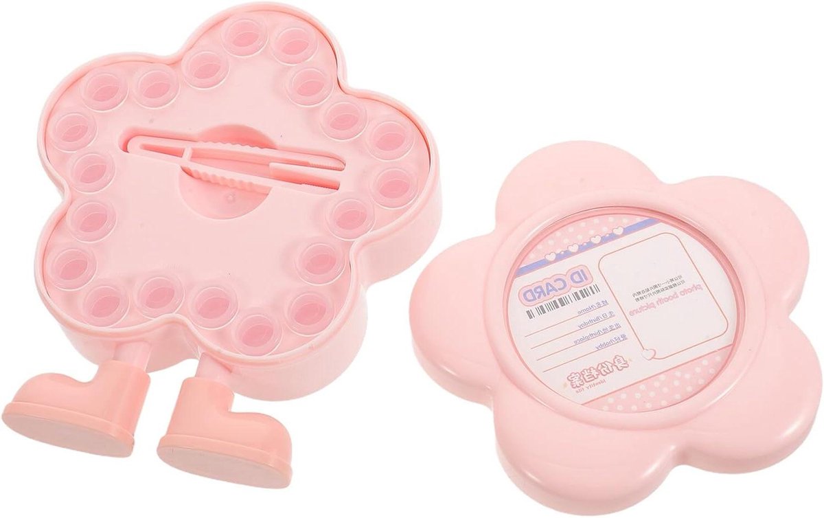 Tanden Bewaardoos - Melktanden Doosje - Baby Herinneringen Bewaren - Individuele Opbergvakjes - 125 x 105 x 35 cm - Roze