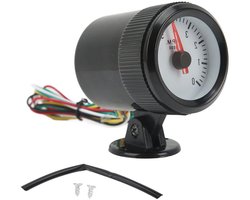 Toerenteller Benzine Motor - Tachometer Gauge - Motorprestaties Monitoren - Blauw LED Verlicht - 52mm - Zwart