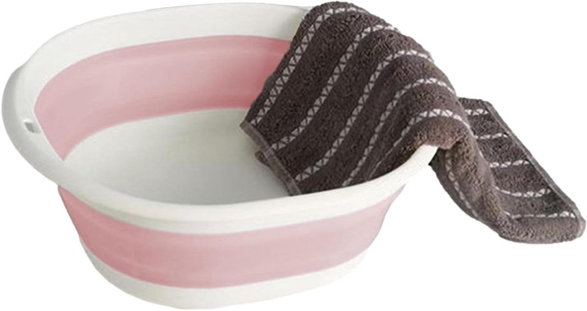 Opvouwbare wasbak - Camping wasrek afwasbak - Buiten koken - Dubbele handgrepen - 308L x 282B x 59H cm