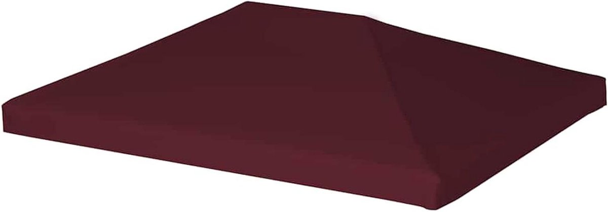 Paviljoendak - Partytentdak Overkapping - Buitenfeesten Organiseren - Waterdicht Polyester Pvc-coating - 3x4 m - Wijnrood