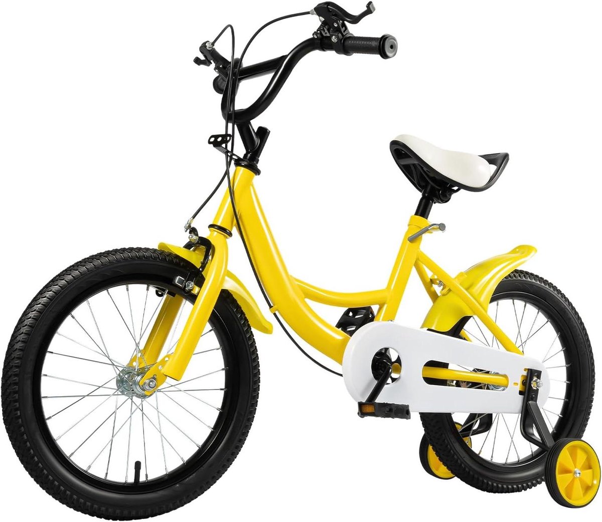 Kinderfiets 16 inch sfiets sfiets Leren Fietsen Stabiel Frame 16 inch Geel
