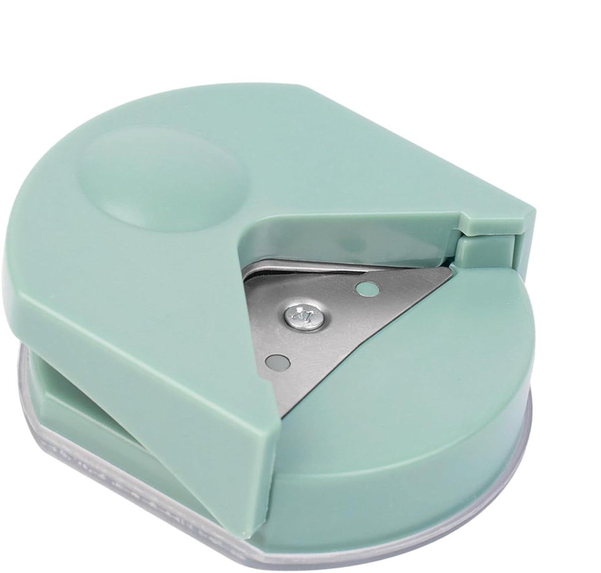 Hoeksnijder - Papierpons - Kaarten Maken - Ingebouwde Opvangbak - 4 mm Radius - Morandi Groen