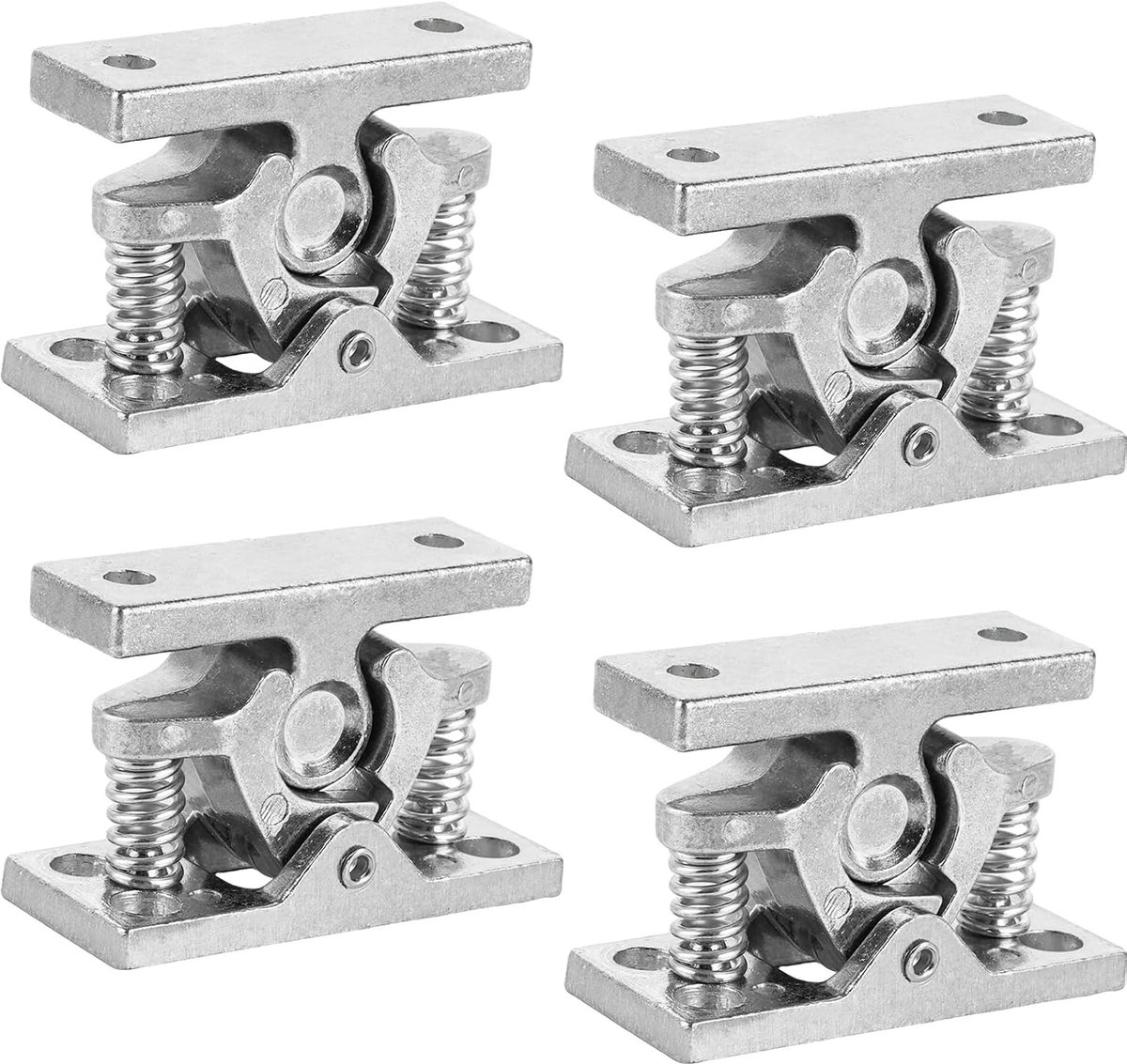 Deurvergrendeling - Zilver - 6,5 x 4,2 x 2,9 cm - Zinklegering Deurstopper met Veer - Voor Binnen en Buiten