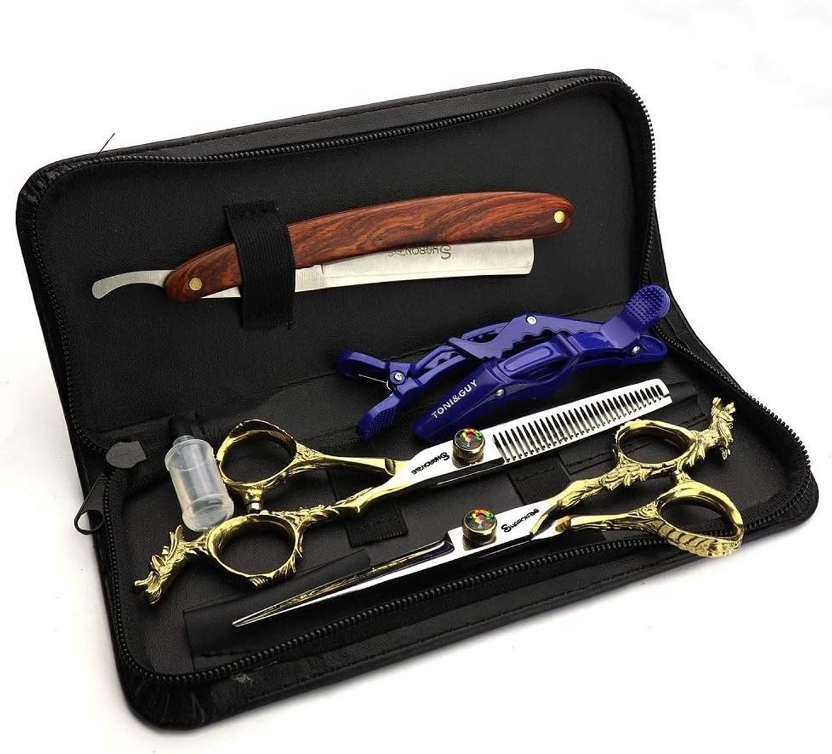 Professionele Kappersschaar Set - Zilver - 6 inch - Hoogwaardige Staal - Voor Kappers en Thuisgebruik