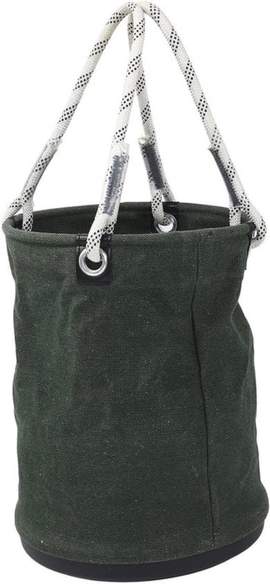 Mini-gereedschapsemmer van heavy-duty canvas, 30 kg laadvermogen, opvouwbaar en breed, ideaal voor bouw, onderhoud en landschapsarchitectuur