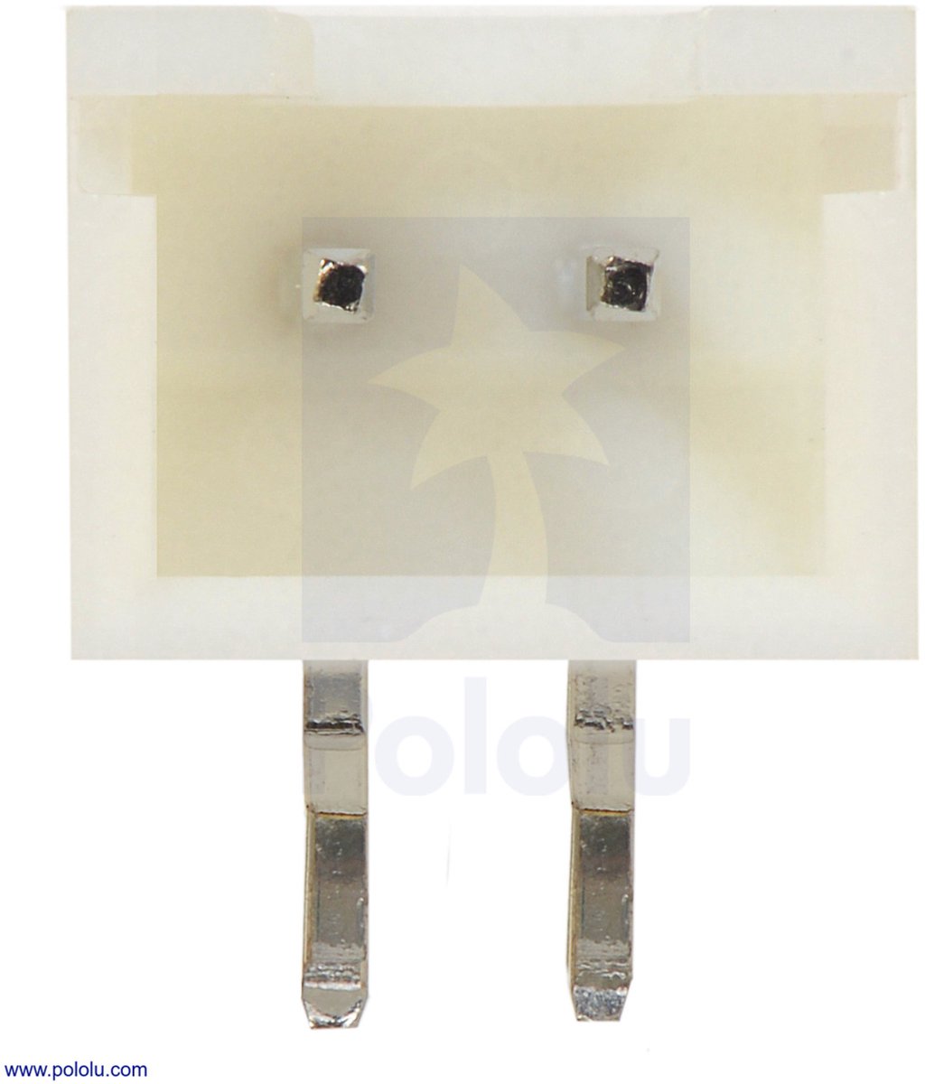 Pololu 2719 2.5 mm JST XH-Style Shrouded Male connector: 2-Pin, Right Angle Extended (4-Pack)