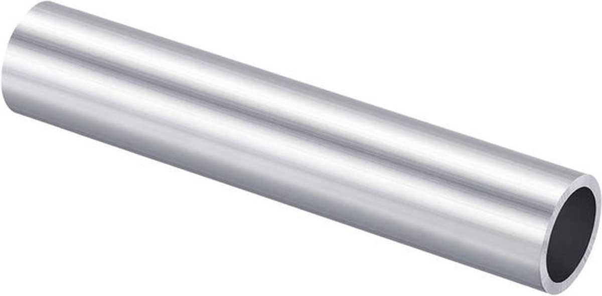 Ronde Aluminium Buis - Buitendiameter 20 mm, Binnendiameter 16 mm - 100 mm Lengte - Inclusief buisslangen