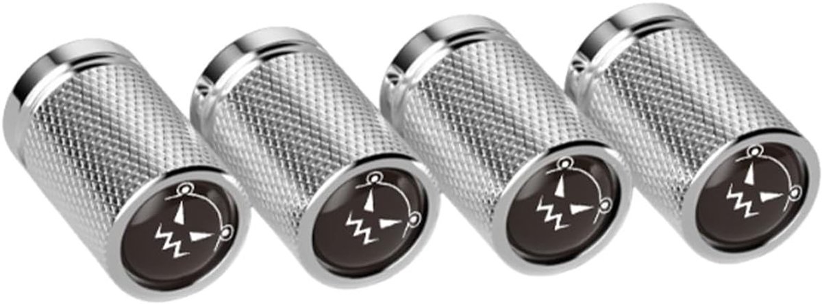 Universele waterdichte ventieldoppen, 4 stuks, stofdicht voor auto, fiets en motor, zwart