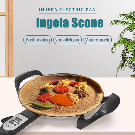 Elektrische Bakplaat - Bakplaat Pan - Pannenkoeken Bakken - Digitale Warmteregeling - N.v.t. - Zwart — afbeelding 5