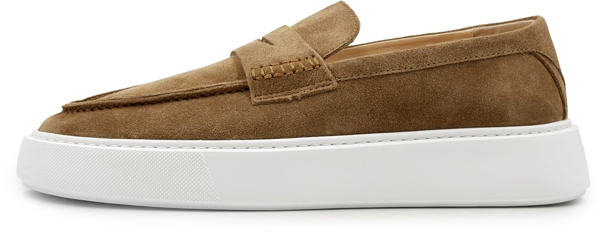 Dutch'D ® Loafers - Instapper - Licht Bruin - Luxe - Sportief - Suede leer - Atmos ERA - Maat 40