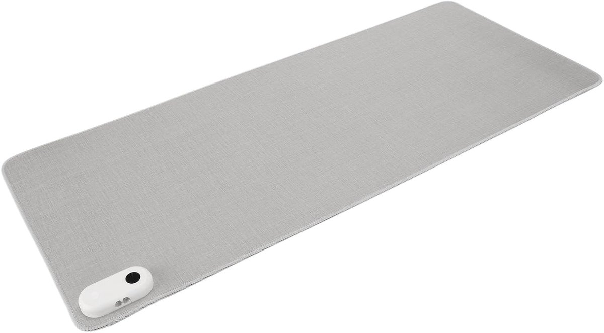 Grote verwarmde muismat, 800 x 330 mm, ideaal voor gamers, 3 temperatuurinstellingen, automatische uitschakeling, verbeterde temperatuurregeling, 150W