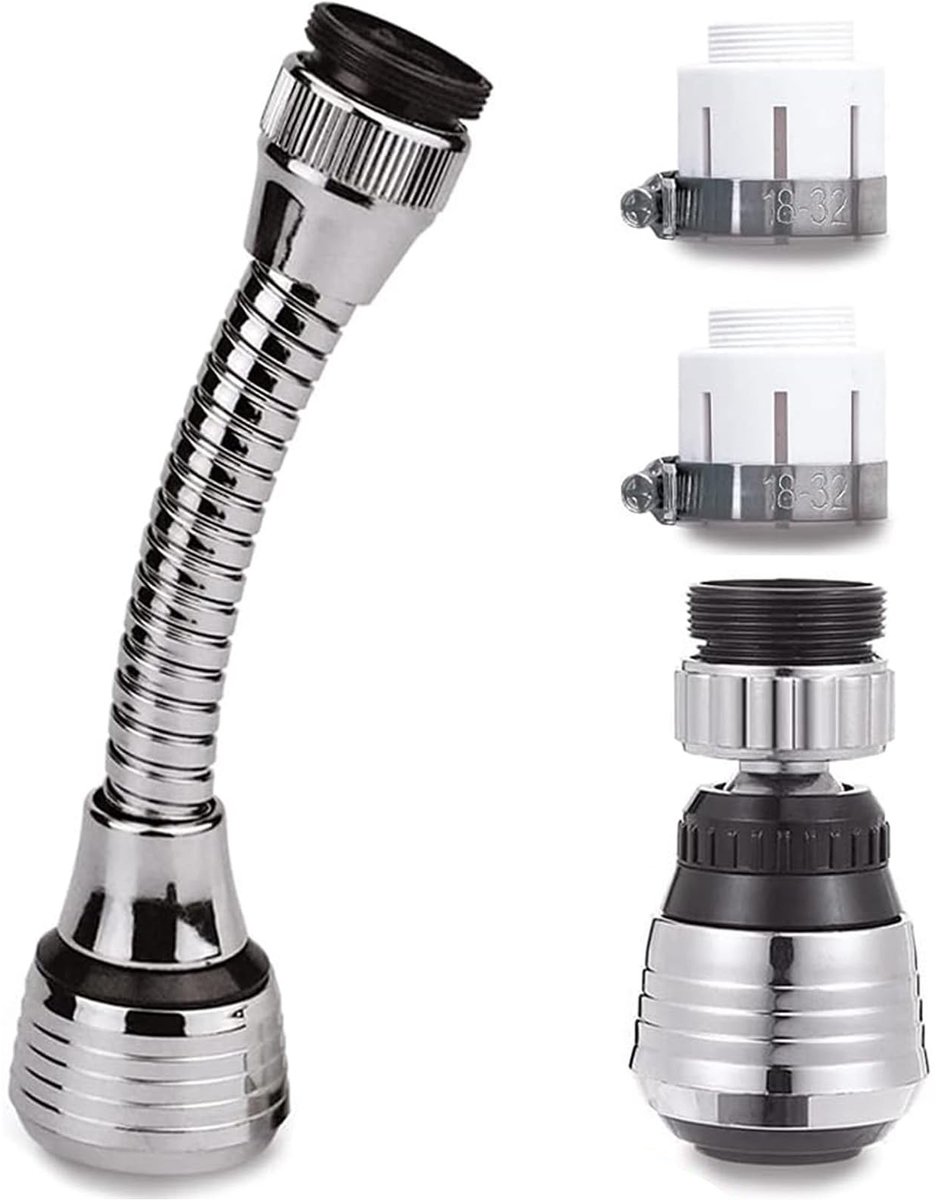 Omgoods - 2 Stuks Keuken Kraan Aerator met 360 Graden Rotatie