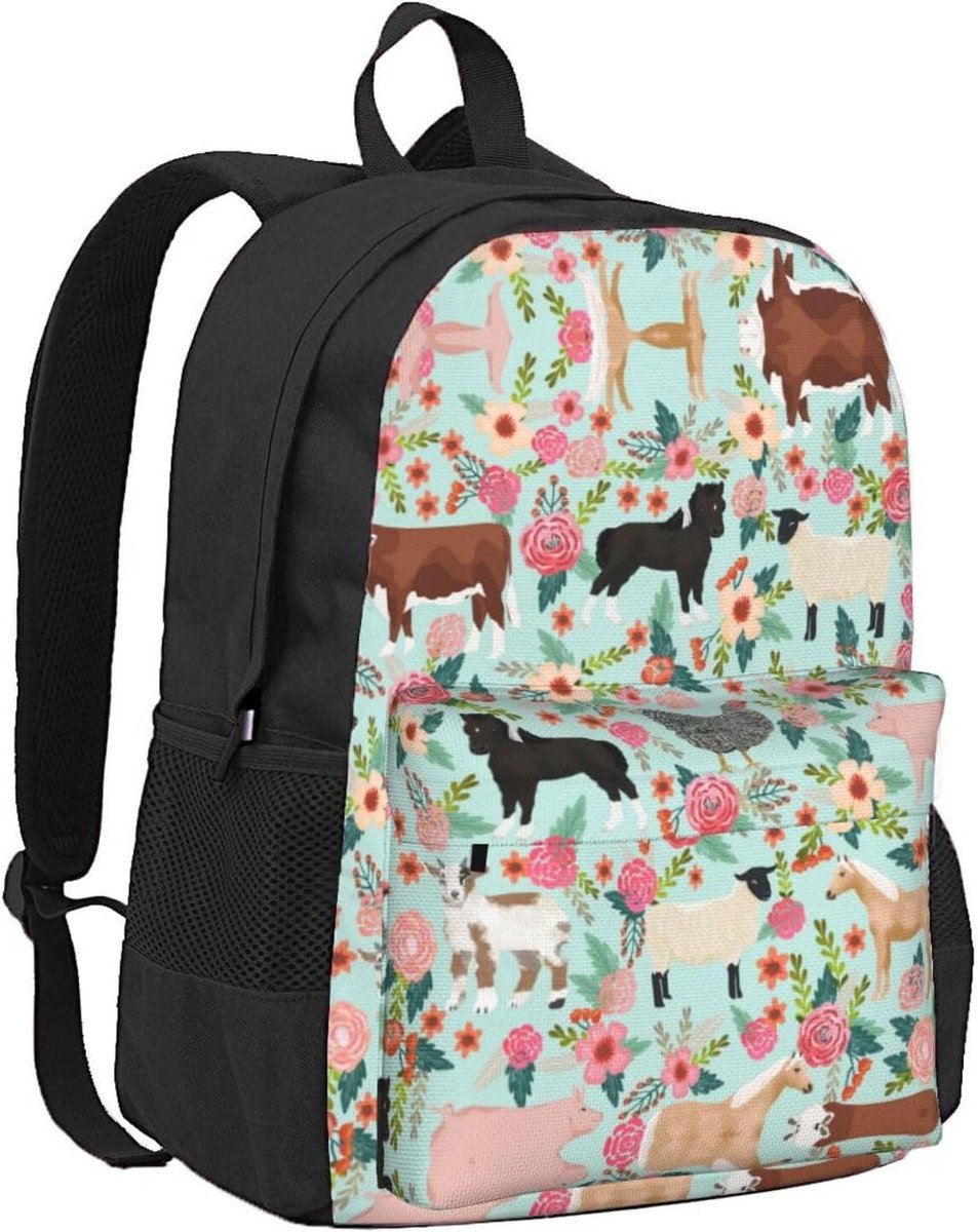 Dierenprint Rugzak - Reistas Luiertas - Dagelijks Gebruik - Ademende Rug - Groot Formaat - Multicolor