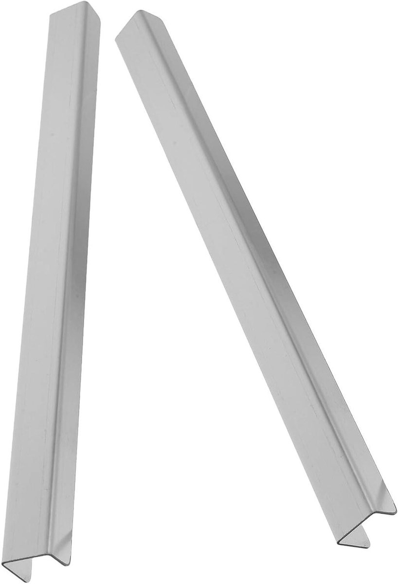 Kastbeschermers - Randbeschermers Meubels - Keuken Organiseren - Hittebestendig Roestvrij Staal - 28 x 2 x 2 cm - Zilver