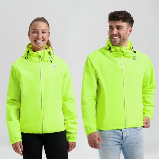 Rogelli Commuter Core Regenjas Fiets Dames en Heren - Waterdicht - Geel - Maat L