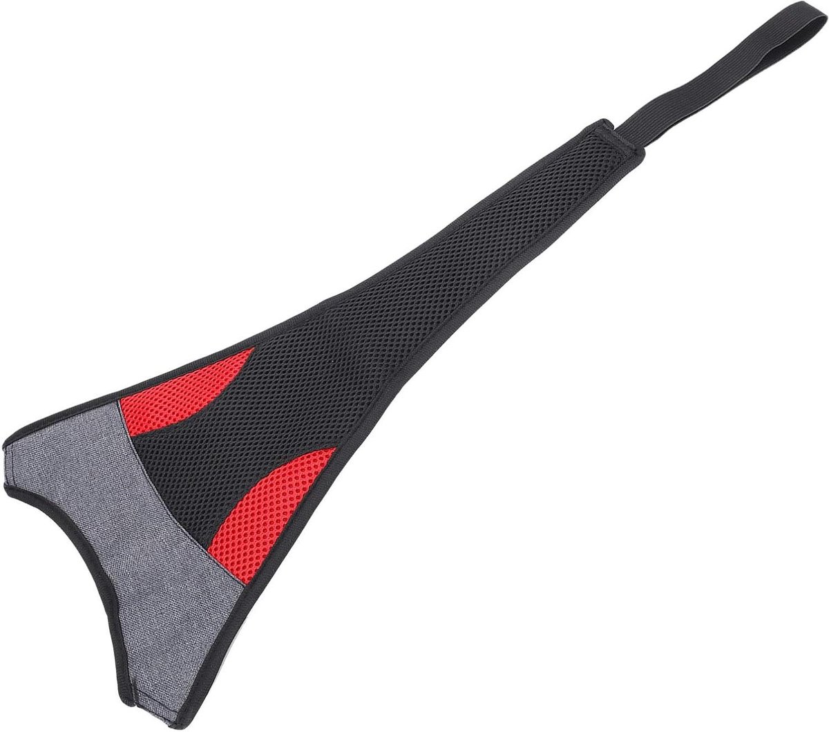 Fiets Zweetbeschermer - Fietstrainer Accessoire - Fiets Training - Zweet Absorberend - 40cm x 20cm - Zwart Rood