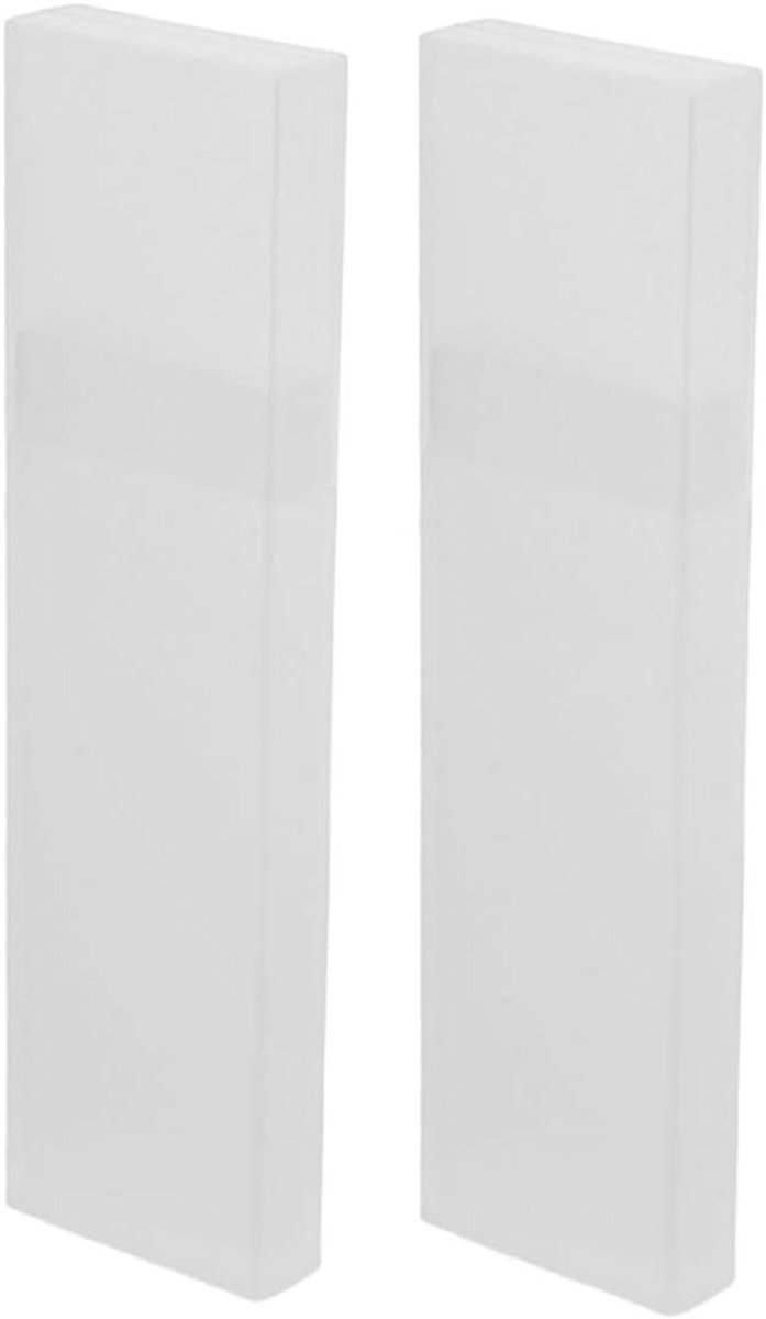 Tongschraper Opbergdoos - Reisetui Tongreiniger - Mondhygiëne Onderweg - Compact en Draagbaar - 15 x 4 x 1.3 cm - Wit