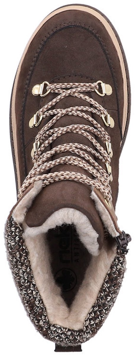 Rieker dames Tex-enkellaarsjes, gevoerd, bruin Y6210-25