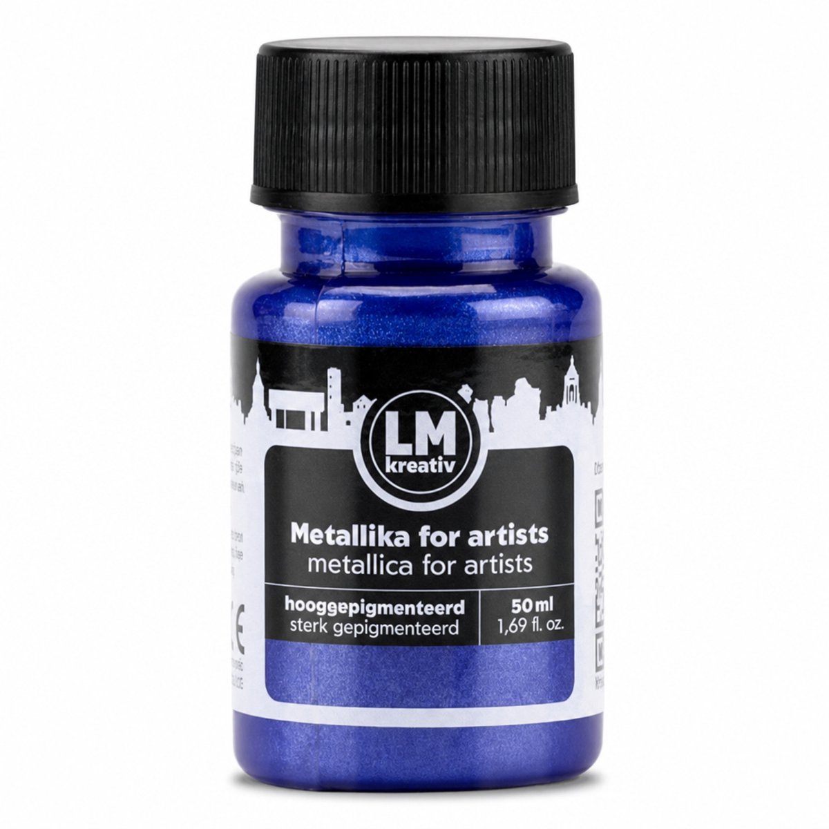 LM-Kreativ Acrylverf - Metallic Look - Lichtvast en Waterbestendig - Op Waterbasis - Diepblauw - 50 ml