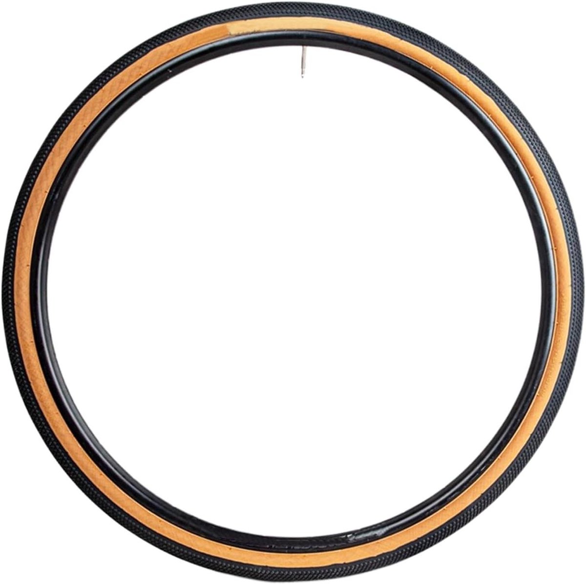 Fietsbanden - Solide banden - Veilig Fietsen - Zwart-geel Kroonpatroon - 700 x 40c - Zwart