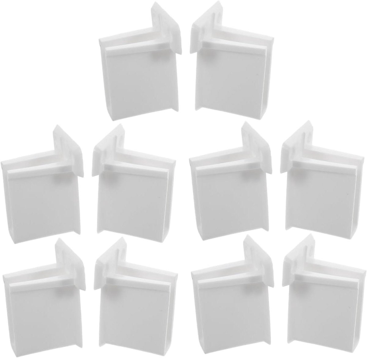 Deurslothouder Set - Deurvanger Camper - Deuren Vastzetten - Verstelbare Begrenzing - 6.50X5.20X4.30CM - Wit
