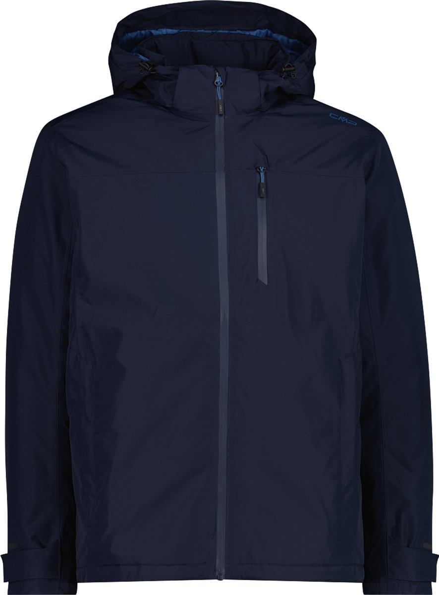 Waterdichte jas met capuchon met rits CMP Blauw