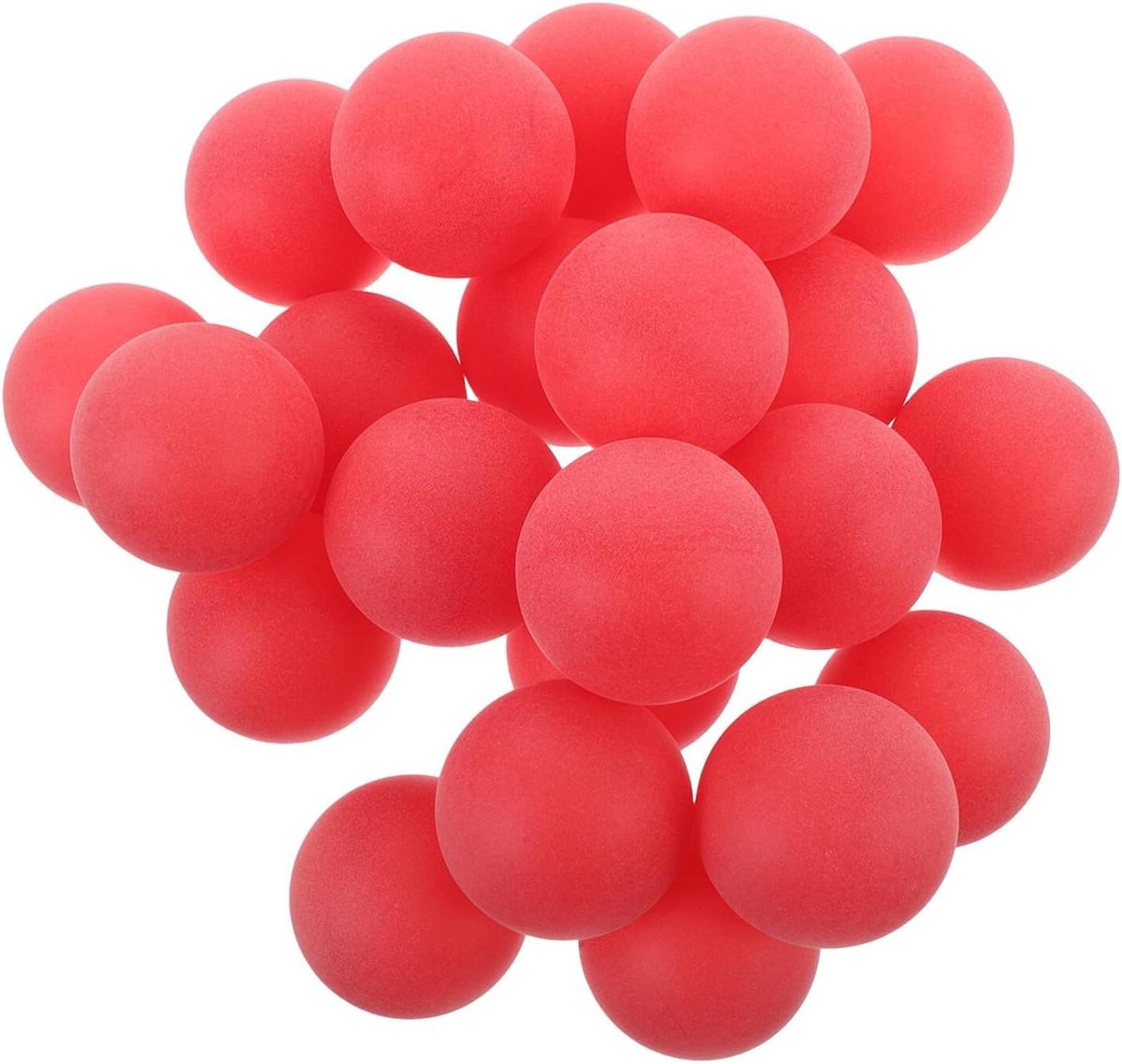 Tafeltennisballen - Decoratieballen - Feestdecoratie - Duurzaam Plastic - 100 stuks - Rood