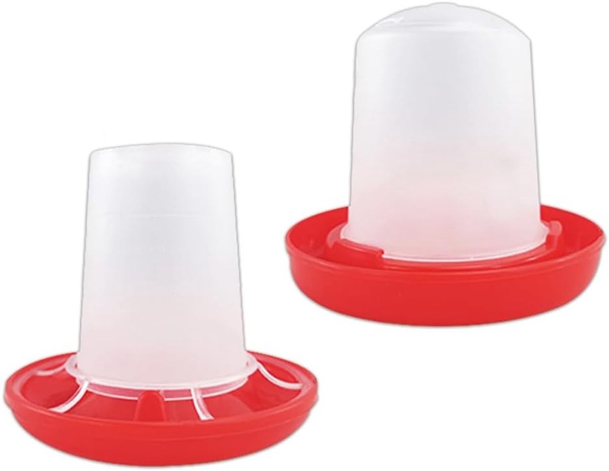 Automatische Voeder- en Waterbak voor Kippen - 160 ml Schokbestendig en Makkelijk Schoon te Maken voor Pluimvee en Duiven in de Kippenren