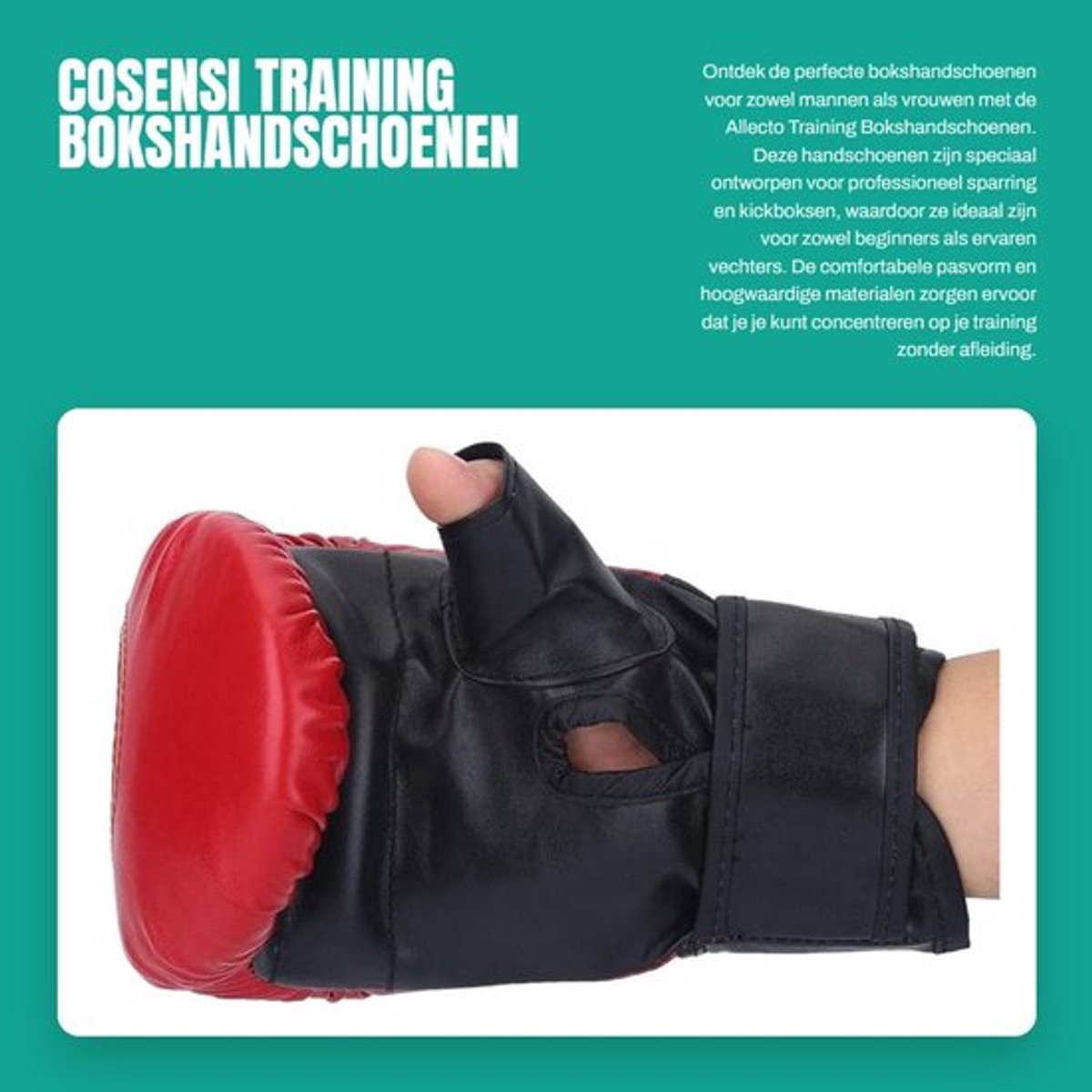 Bokshandschoenen Professioneel - Training - Sparring - MMA - Comfortabel - Versterkt ontwerp met gewatteerde buffer - Vechthandschoenen
