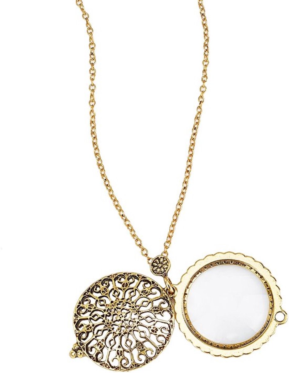 Ketting met Vergrootglas - Vintage Hanger - Lange Halsketting - Lichtgewicht - Legering - Duidelijke Observatie - Loepketting