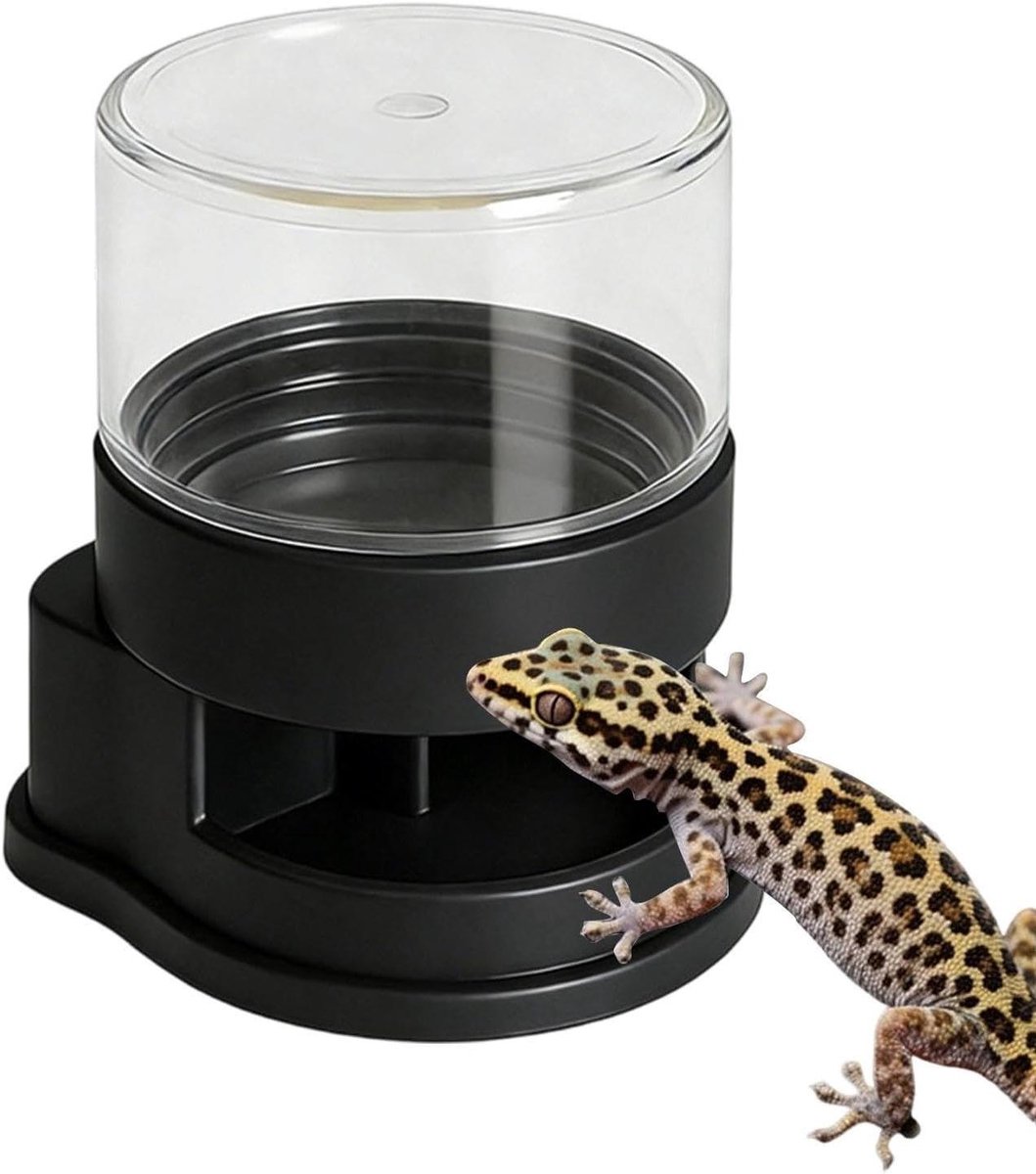 Reptielen Waterdispenser - Drinkbak Hagedis - Hydratatie Huisdier - Continue Waterstroom - 40ml - Transparant